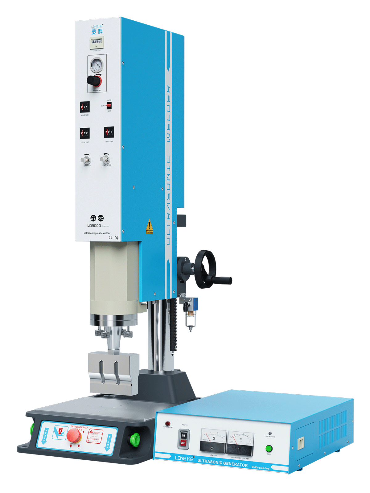 靈科超聲波塑料焊接機(jī) 圓立柱 20kHz-2000/2600W LO3000 Standard模擬
